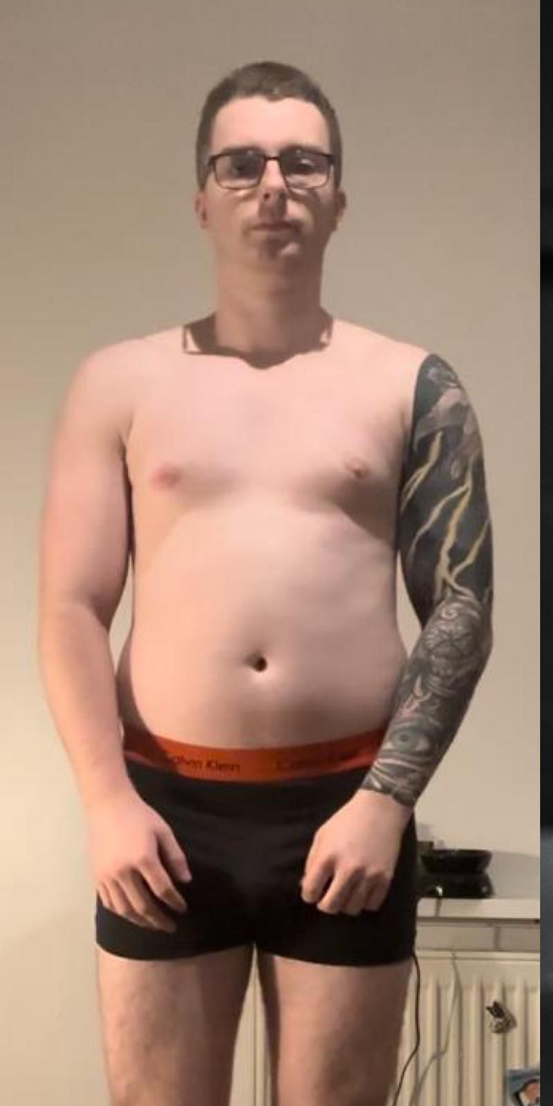 Client F before